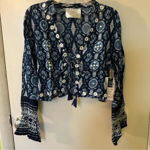 California MoonRise A Nomad Art House Collaboration Long Sleeve Sequin Top